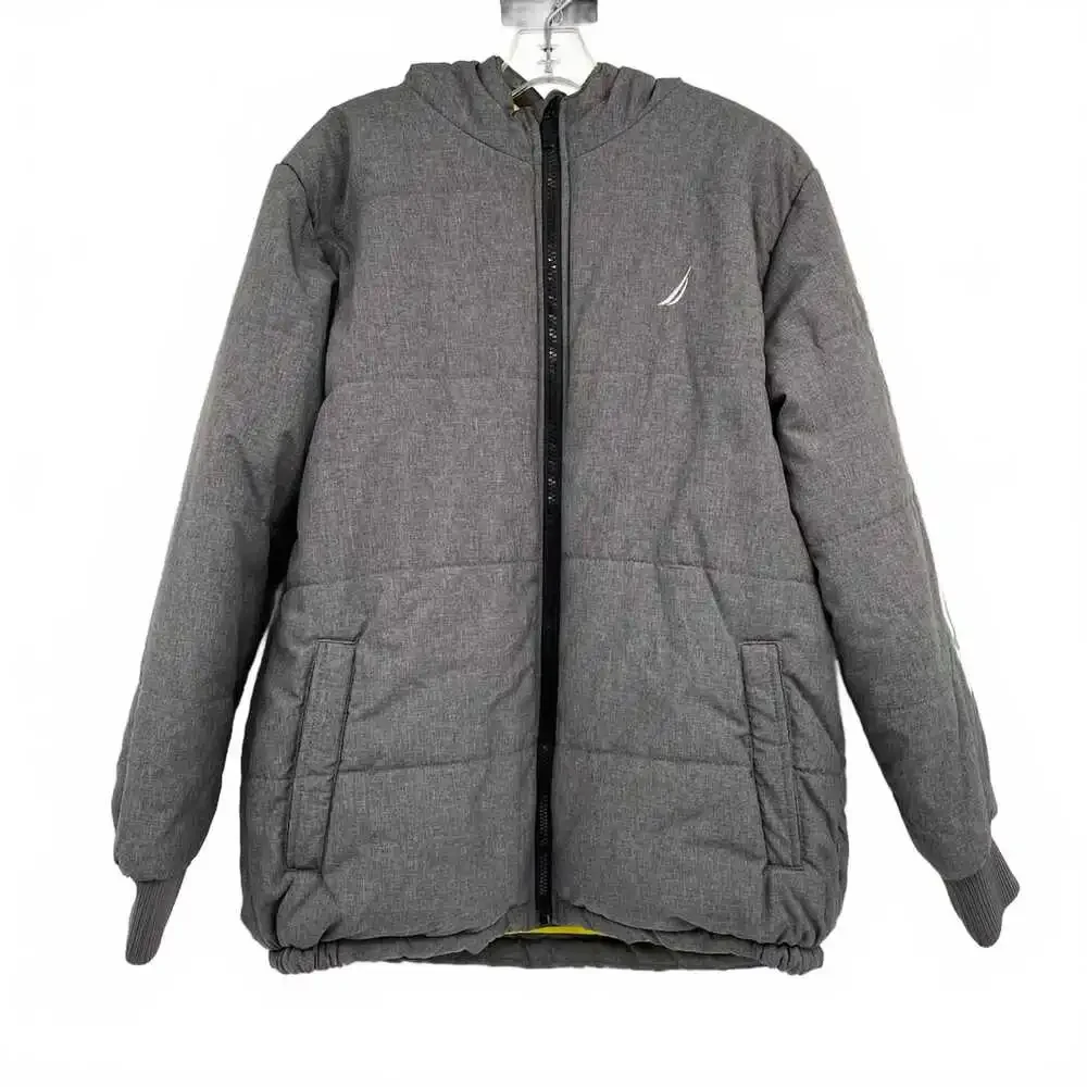 Nautica Gray Puffer Jacket | Kids Boys Size 14 Regular
